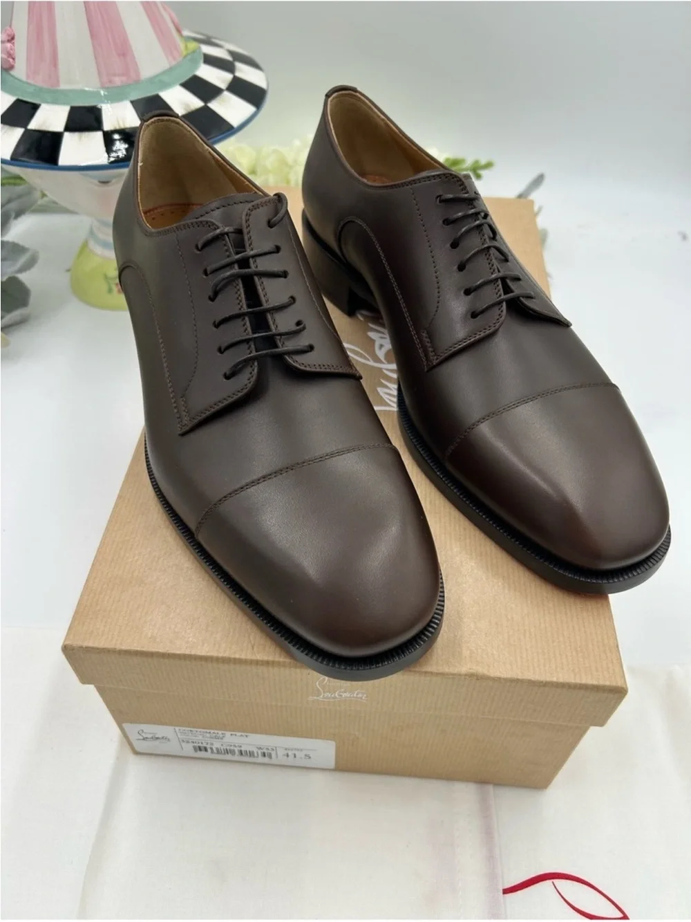 Men’s Christian Louboutin CORTOMALE leather Oxford size 41.5/8.5 made in Italy